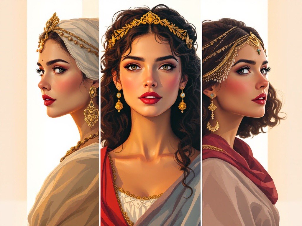 3 ANCIENT FACES